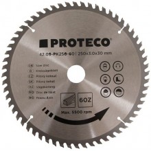 Pilový kotouč SK 250 X 3.0 X 30 60Z + redukce 30/20 mm