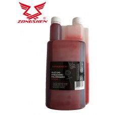 Olej pro dvoutaktní motory ZONGSHEN 2T 1L ČERVENÝ